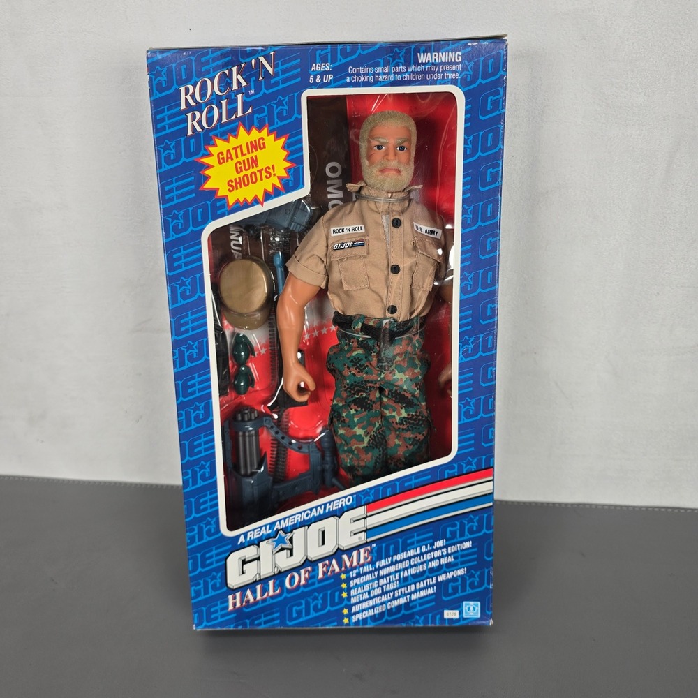 GI Joe Hall of Fame Rock N Roll 12" Action‎ Figure 1992 Hasbro 6128 NOS Toy